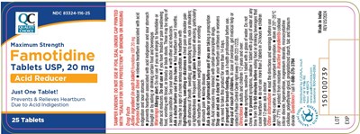 Container (Cdma Famotidine 20mg 25ct Lbl)